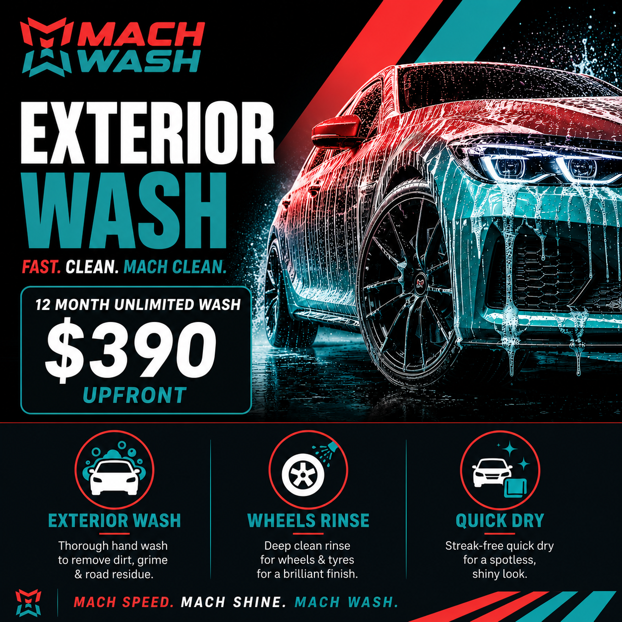 1 - Express Wash - 12 Month Unlimited