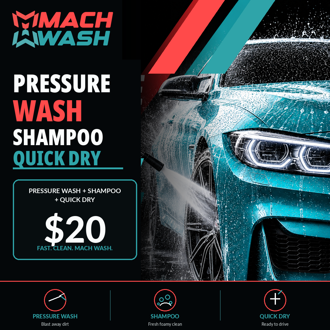 Quick Pressure Wash + Shampoo